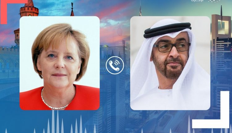 Телефонный разговор между Мухаммедом бен Заидом и канцлером Германии