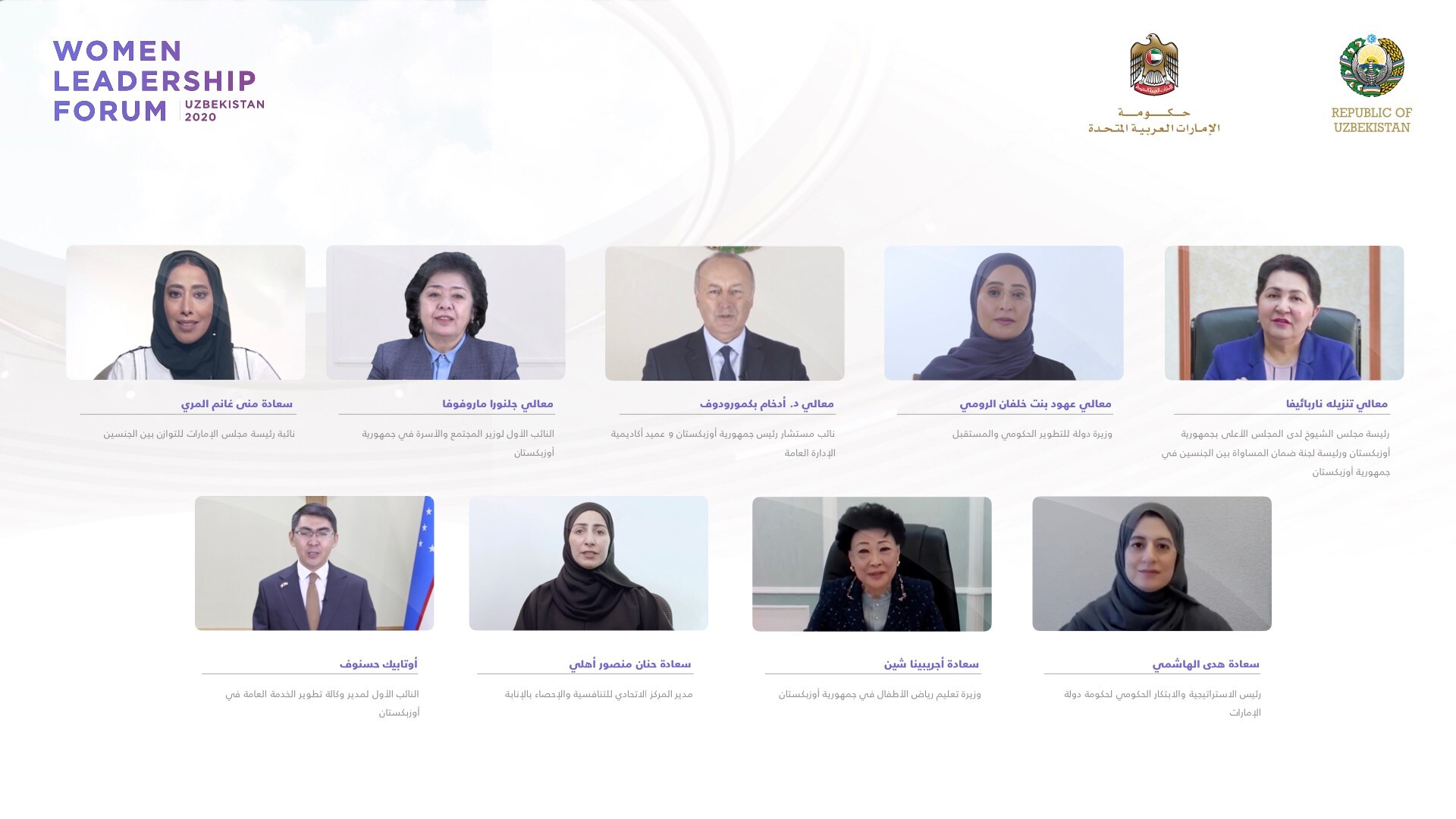 : ОАЭ и Узбекистан проводят Форум ведущих женщин